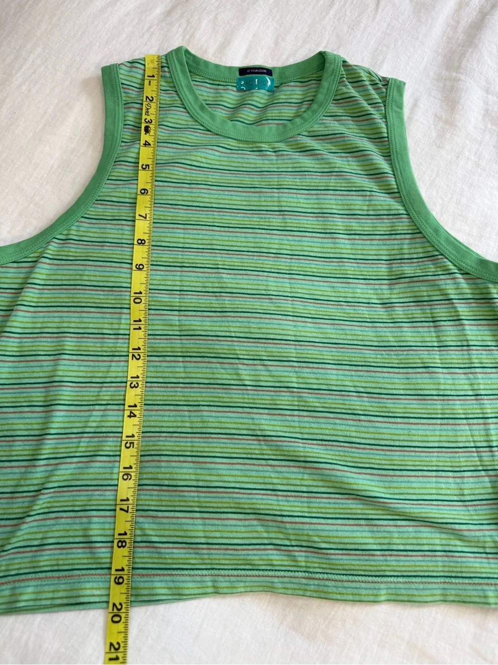 MOTHER The Silent Type Binding Muscle Tee Summer Green - Picture 10 of 10
